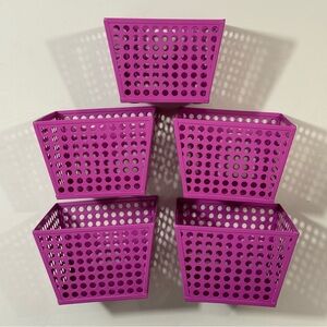 Bella Bug Purple Metal Basket 5ct